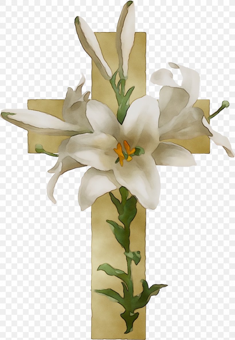 Floral Design Easter Lily Flower Borders And Frames Clip Art, PNG, 864x1252px, Floral Design, Artificial Flower, Borders And Frames, Bouquet, Christian Cross Download Free