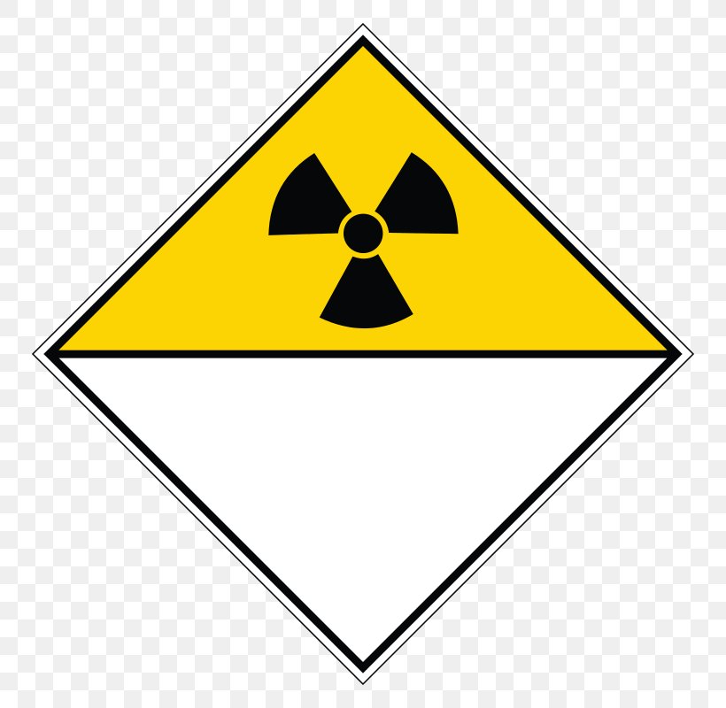 HAZMAT Class 7 Radioactive Substances Dangerous Goods Label HAZMAT Class 9 Miscellaneous Sign, PNG, 800x800px, Dangerous Goods, Area, Combustibility And Flammability, Explosive, Hazard Download Free