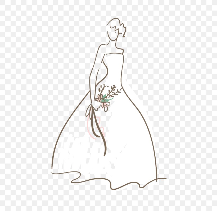 Wedding Dress White Bride, PNG, 800x800px, Wedding Dress, Arm, Art, Bride, Bridegroom Download Free