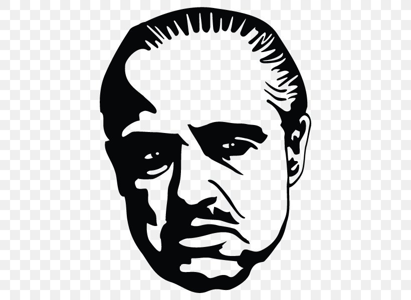 Marlon Brando Vito Corleone Johnny Fontane The Godfather, PNG, 600x600px, Marlon Brando, Actor, Art, Black And White, Corleone Family Download Free