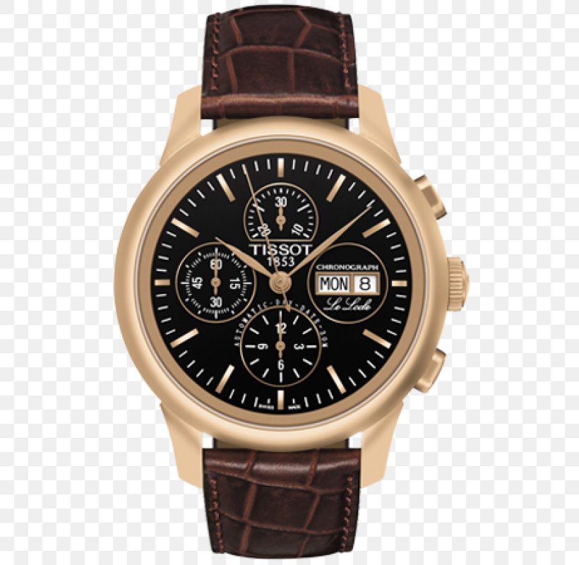 Le Locle Tissot Automatic Watch Strap, PNG, 800x800px, Le Locle, Automatic Watch, Bracelet, Brand, Brown Download Free