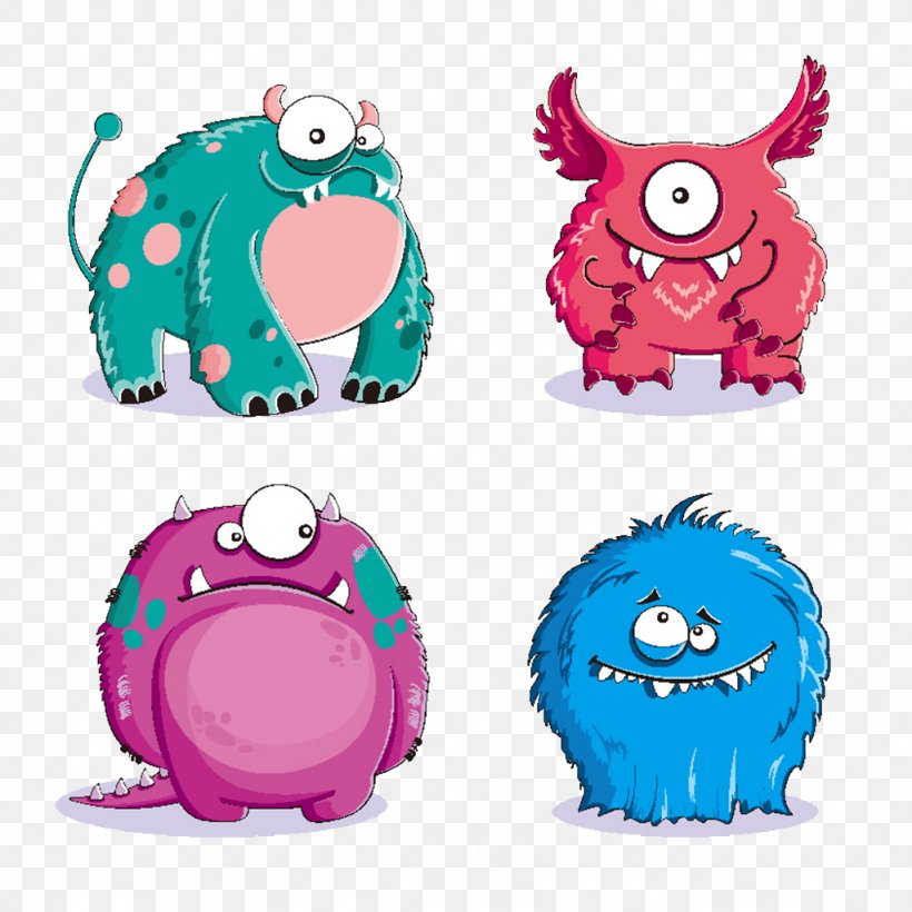 Monster Euclidean Vector Royalty-free Illustration, PNG, 1024x1024px, Monster, Cartoon, Fictional Character, Fotolia, Photography Download Free