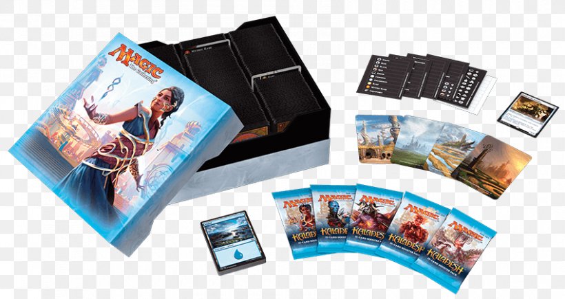 Magic: The Gathering Kaladesh Playing Card Box Yu-Gi-Oh! Trading Card Game, PNG, 850x451px, Magic The Gathering, Board Game, Booster Pack, Box, Brand Download Free