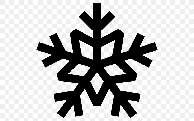 Snowflake Royalty-free, PNG, 512x512px, Snowflake, Black And White, Christmas, Leaf, Logo Download Free