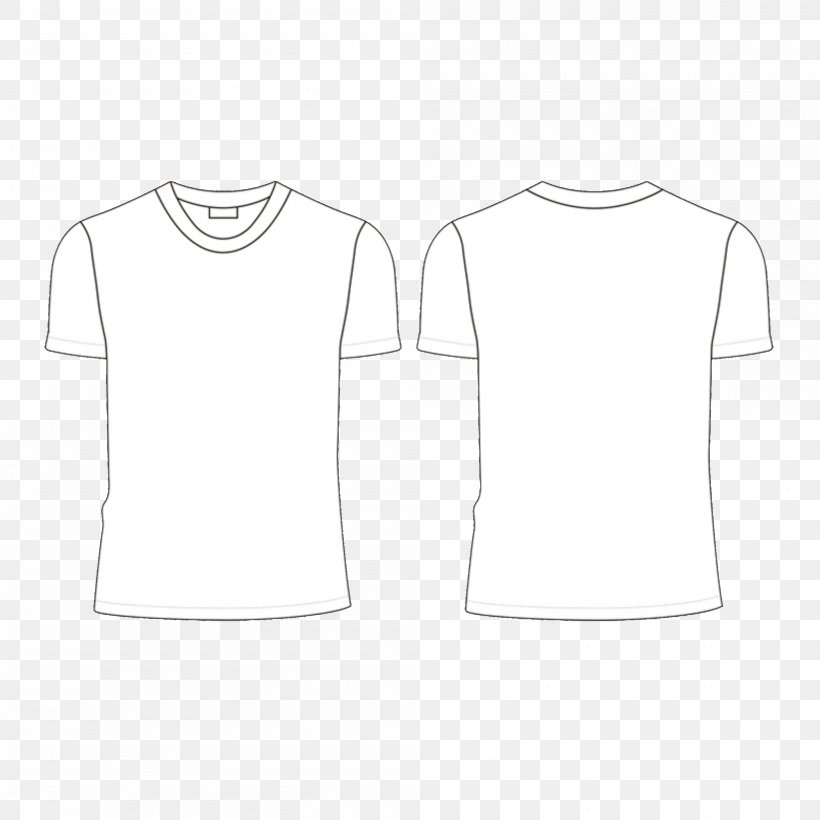 T-shirt White Collar Neck, PNG, 2000x2000px, Tshirt, Black, Black And White, Brand, Clothing Download Free