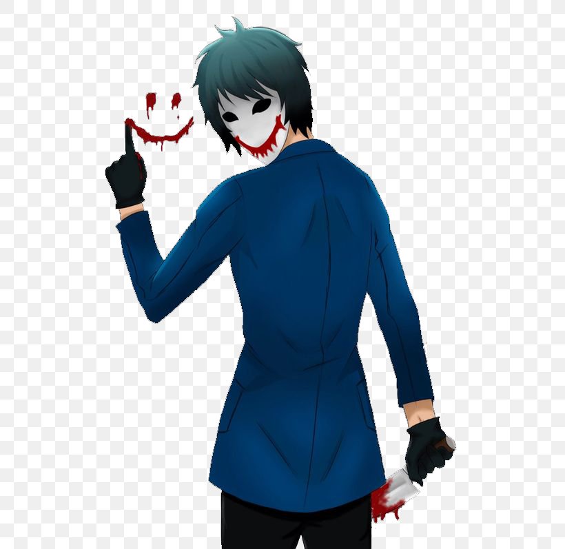 Creepypasta Slenderman Jeff The Killer Painter, PNG, 564x797px, Creepypasta, Art, Costume, Drawing, Electric Blue Download Free