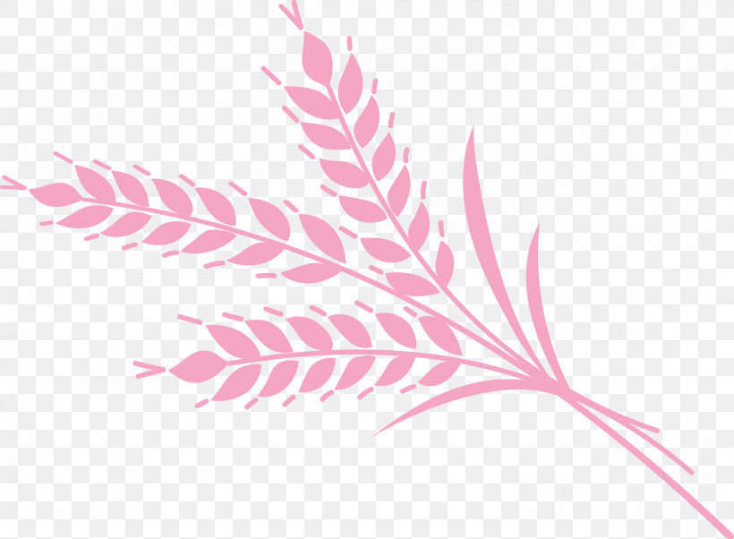 Grasses Leaf M-tree Pink M Font, PNG, 3000x2203px, Watercolor, Biology, Flower, Grasses, Leaf Download Free
