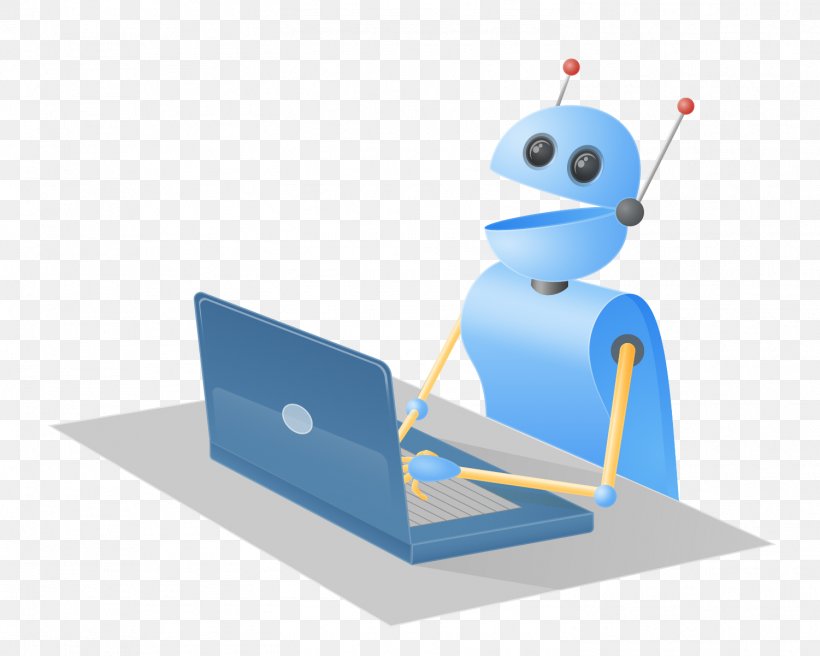 Chatbot Robot Computer Desk Clip Art, PNG, 1501x1201px, Chatbot, Blue, Computer, Desk, Material Download Free