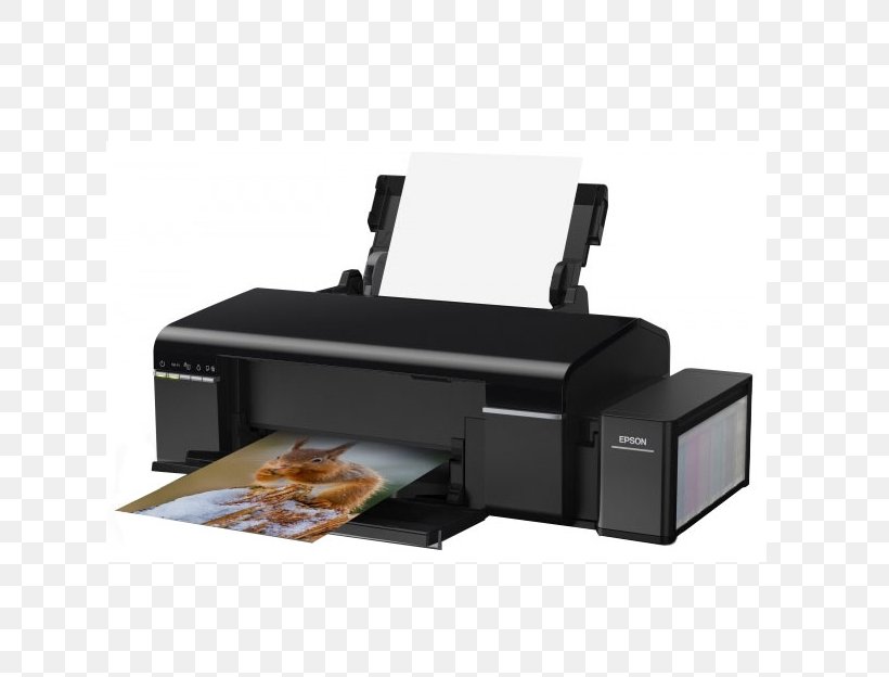 Epson EcoTank L805 Printer Inkjet Printing, PNG, 624x624px, Epson .