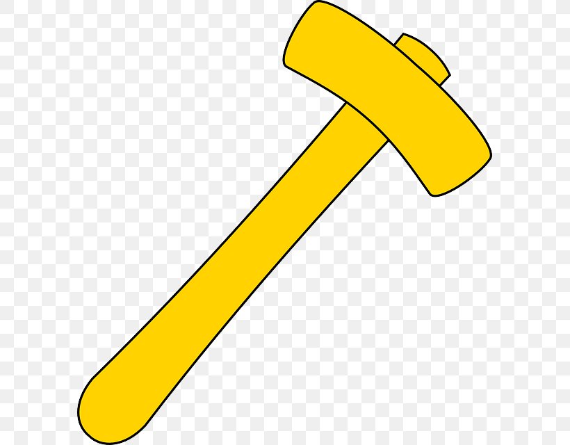 Claw Hammer Hand Tool Clip Art, PNG, 597x640px, Hammer, Area, Claw Hammer, Hand Tool, Handle Download Free