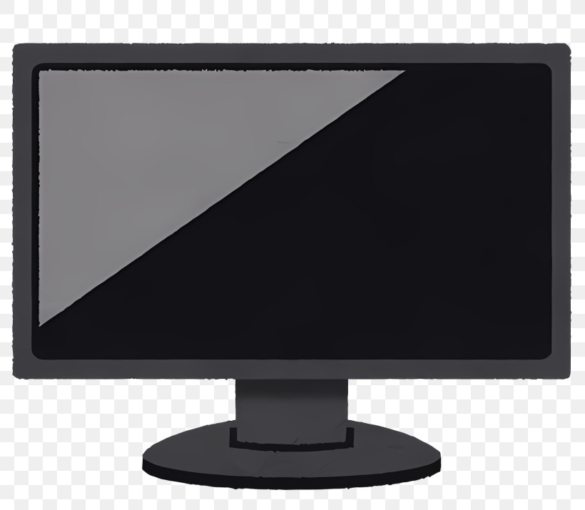 Computer - Desktop Computer Monitor With Black Screen PNG