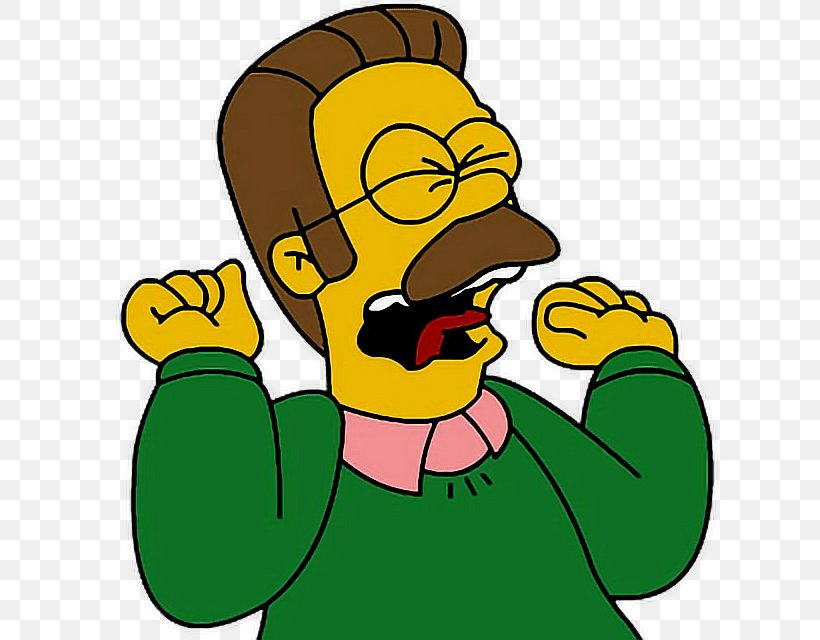 Ned Flanders Homer Simpson Bart Simpson Marge Simpson Principal Skinner, PNG, 640x640px, Ned Flanders, Animation, Artwork, Bart Simpson, Beak Download Free