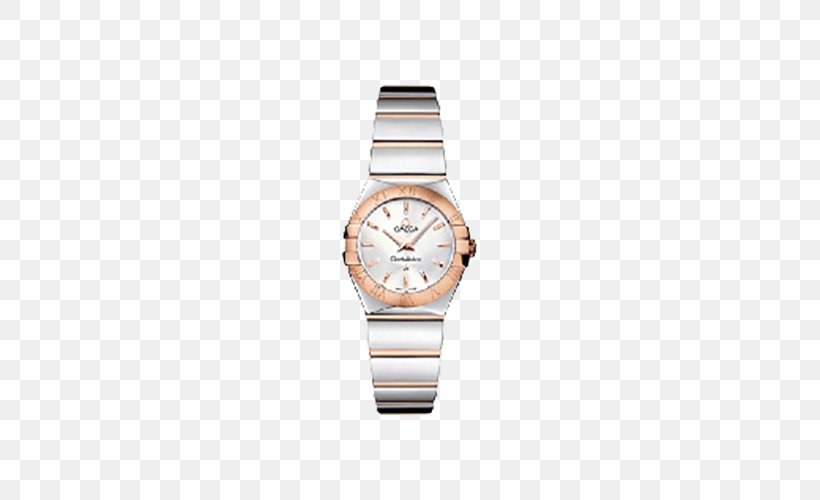 Watch Omega SA Omega Seamaster Quartz Clock, PNG, 500x500px, Watch, Beige, Bezel, Brand, Brown Download Free