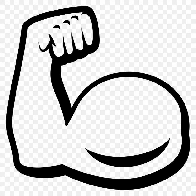Emoji Muscle Biceps Arm, PNG, 1024x1024px, Emoji, Area, Arm, Art Emoji, Biceps Download Free
