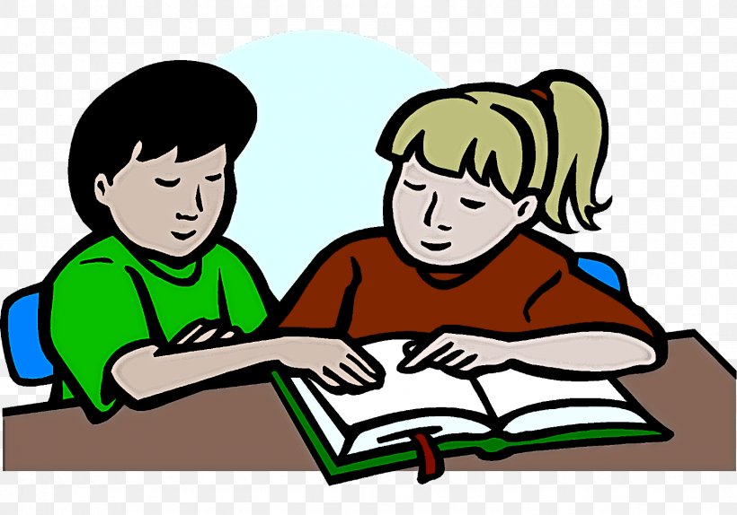 Child Cartoon People Reading Sharing, PNG, 1542x1080px, Child, Cartoon, Cheek, Happy, Interaction Download Free