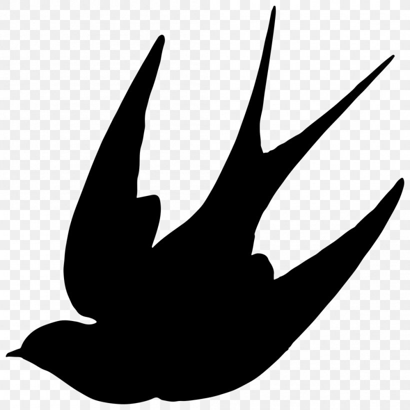 Swallow Bird Silhouette Clip Art, PNG, 999x1000px, Swallow, Art, Barn Swallow, Beak, Bird Download Free