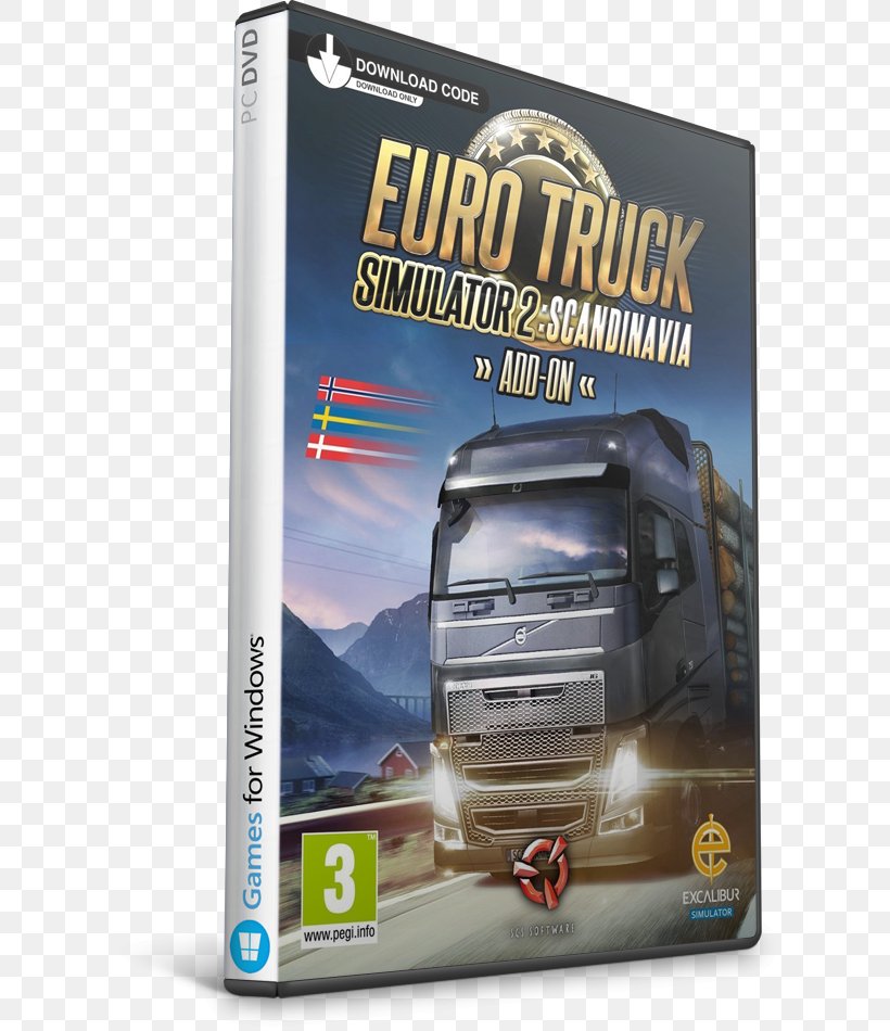 Euro Truck Simulator 2: Scandinavia Video Game Expansion Pack The Sims, PNG, 620x950px, Euro Truck Simulator 2, Brand, Cheating In Video Games, Downloadable Content, Dvd Download Free