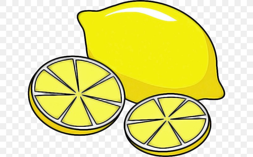 Yellow Clip Art Citrus Line Art Lemon, PNG, 640x510px, Yellow, Citrus, Lemon, Line Art, Symbol Download Free
