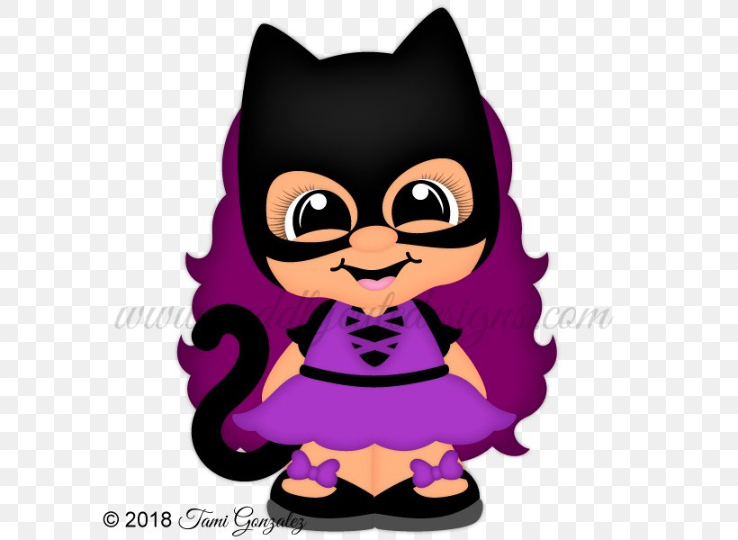 Cat Batgirl Character Child, PNG, 600x600px, Watercolor, Cartoon, Flower, Frame, Heart Download Free
