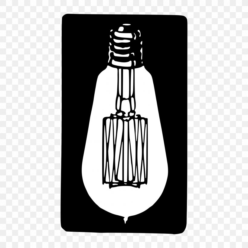 Incandescent Light Bulb Lamp, PNG, 2400x2400px, Light, Black And White, Flashlight, Incandescence, Incandescent Light Bulb Download Free