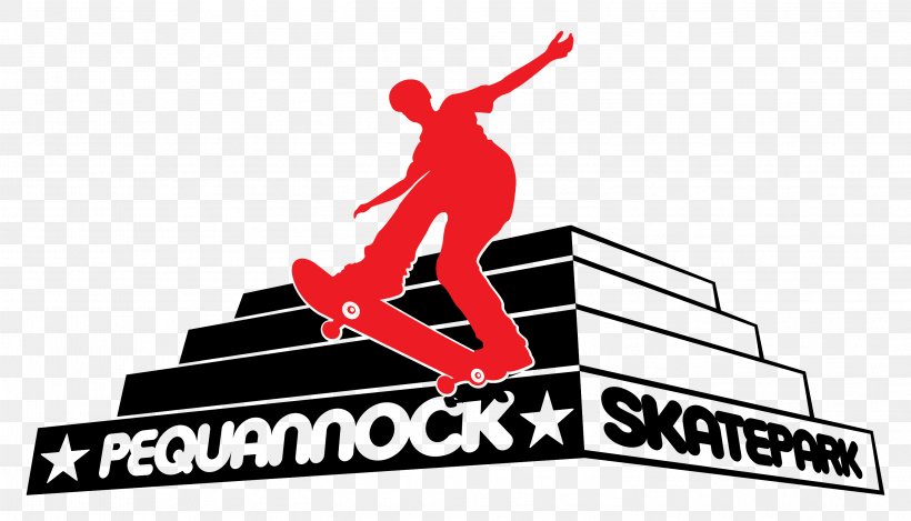 Pequannock T-shirt Rockaway Township, New Jersey Rockaway Valley Skatepark, PNG, 3001x1719px, Pequannock, Area, Brand, Concrete, Logo Download Free