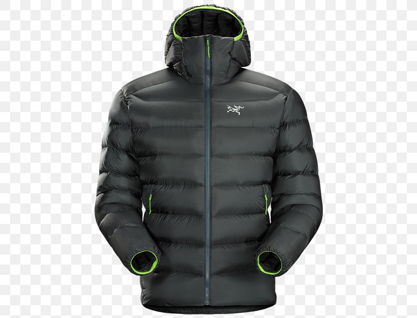 Hoodie T-shirt Arc'teryx Jacket Polar Fleece, PNG, 450x625px, Hoodie, Clothing, Coat, Down Feather, Hood Download Free