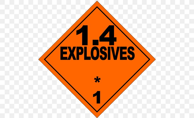 UN Recommendations On The Transport Of Dangerous Goods Placard Explosion Label, PNG, 500x500px, Dangerous Goods, Area, Brand, Combustibility And Flammability, Explosion Download Free