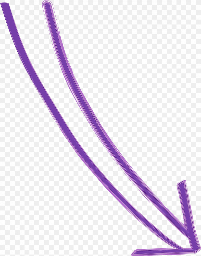 Violet Purple Line Magenta, PNG, 2350x3000px, Hand Drawn Arrow, Line, Magenta, Paint, Purple Download Free
