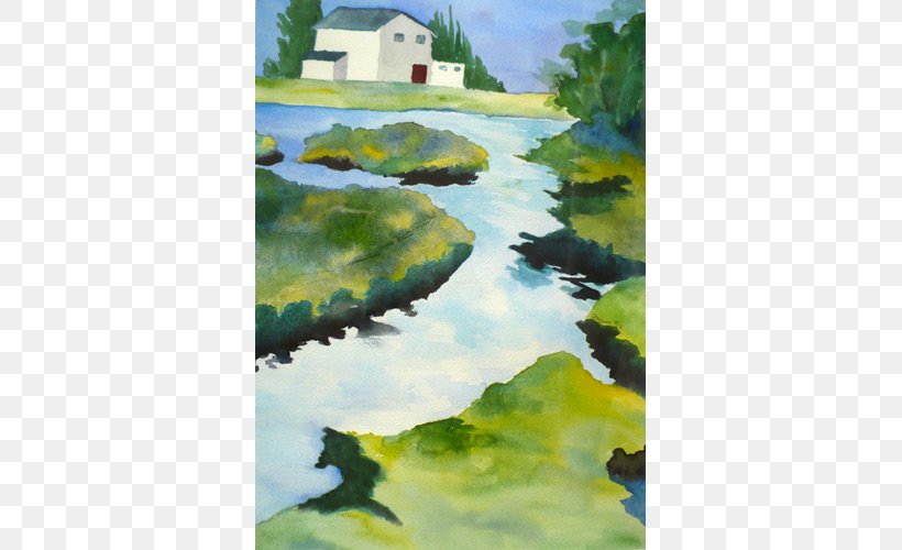 Watercolor Painting Water Resources Acrylic Paint, PNG, 600x500px, Watercolor Painting, Acrylic Paint, Acrylic Resin, Artwork, Inlet Download Free