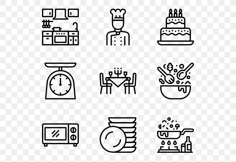 People Cooking, PNG, 600x564px, Icon Design, Area, Art, Black, Black And White Download Free