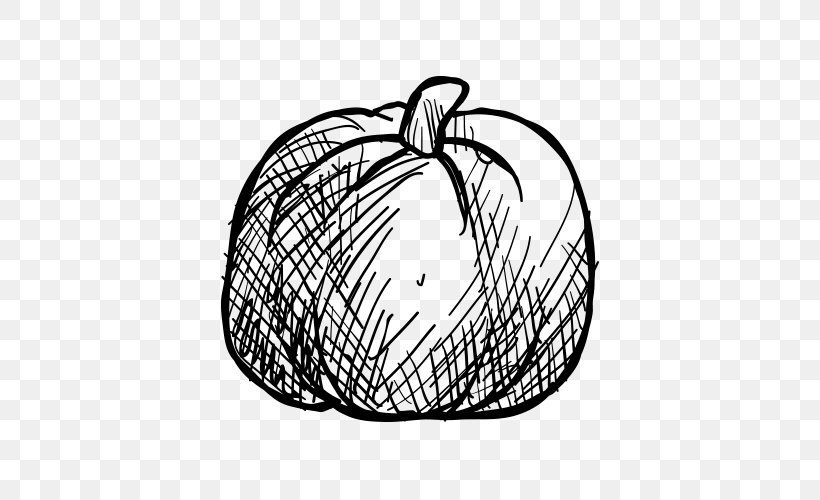 Pumpkin Drawing Vegetable, PNG, 500x500px, Pumpkin, Black And White, Drawing, Fruit, Line Art Download Free
