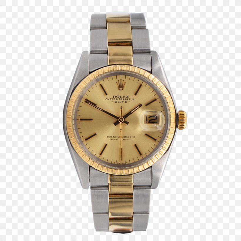 Analog Watch Rolex Gold Bracelet, PNG, 1000x1000px, Watch, Analog Watch, Bracelet, Brand, Colored Gold Download Free