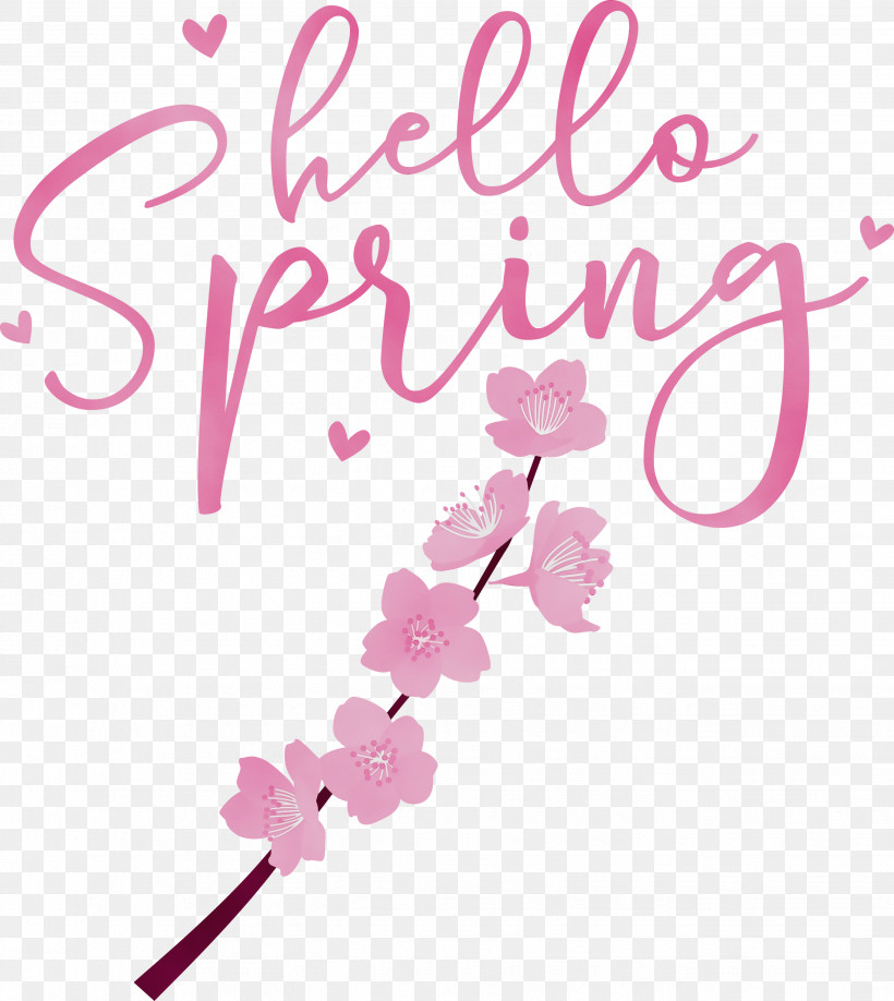 Floral Design, PNG, 2677x3000px, Hello Spring, Biology, Cut Flowers, Floral Design, Flower Download Free