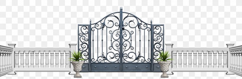 Fortified Gateway Fence Garden Door, PNG, 1039x340px, Gate, Balaustrada, Deck Railing, Door, Estate Download Free