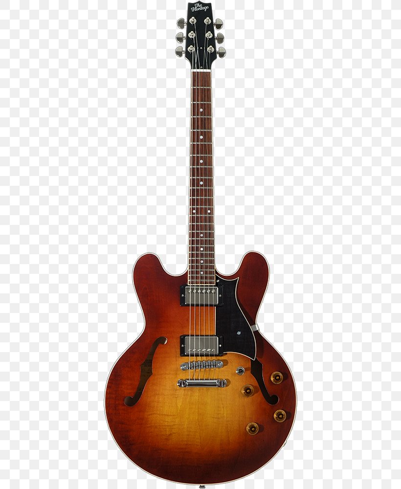 Gibson ES-335 Twelve-string Guitar Fender Telecaster Thinline Semi-acoustic Guitar Ibanez Artcore Series, PNG, 500x1000px, Watercolor, Cartoon, Flower, Frame, Heart Download Free