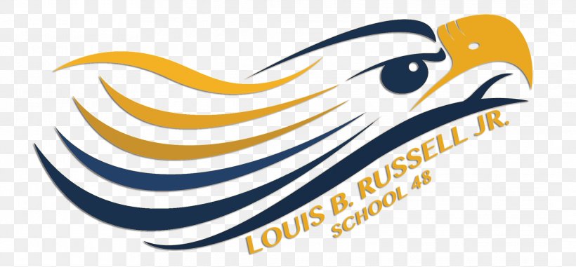 Louis B. Russell Jr. School 48 Logo Clip Art Illustration Graphic Design, PNG, 2128x991px, Logo, Artwork, Beak, Bird, Brand Download Free