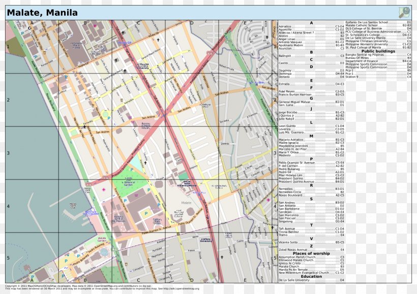 Map Malate Manila SVGZ, PNG, 2480x1753px, Map, Area, City, Elevation, Image File Formats Download Free