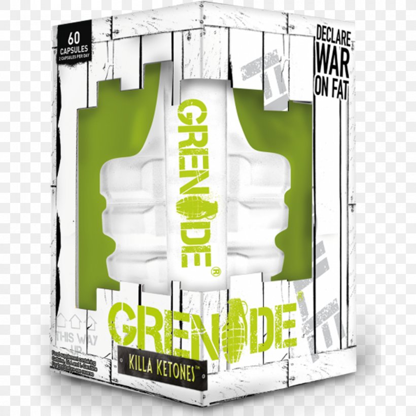 Dietary Supplement Grenade Killa Ketones Weight Management Capsules, PNG, 1000x1000px, Dietary Supplement, Bodybuilding Supplement, Brand, Carbohydrate, Fat Download Free