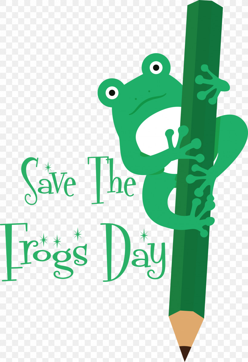 Save The Frogs Day World Frog Day, PNG, 2060x2999px, Frogs, Cartoon, Green, Logo, Text Download Free