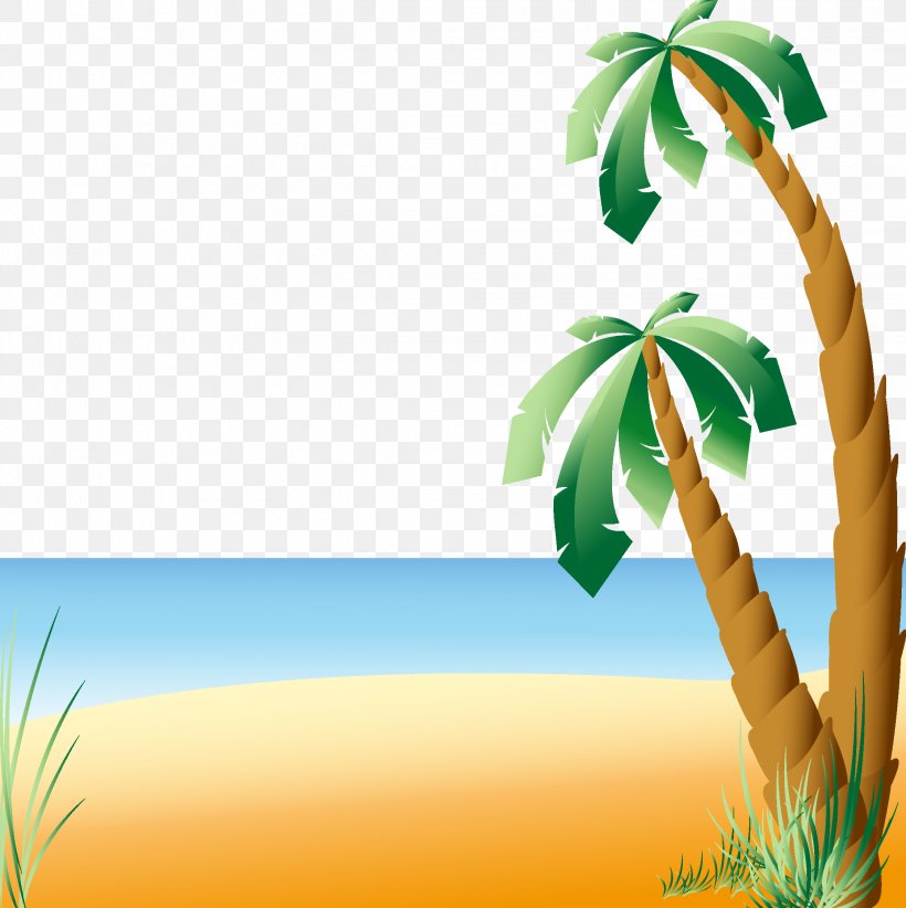 Seaside Resort Euclidean Vector, PNG, 2244x2252px, Seaside Resort, Background Light, Beach, Grass, Grass Family Download Free