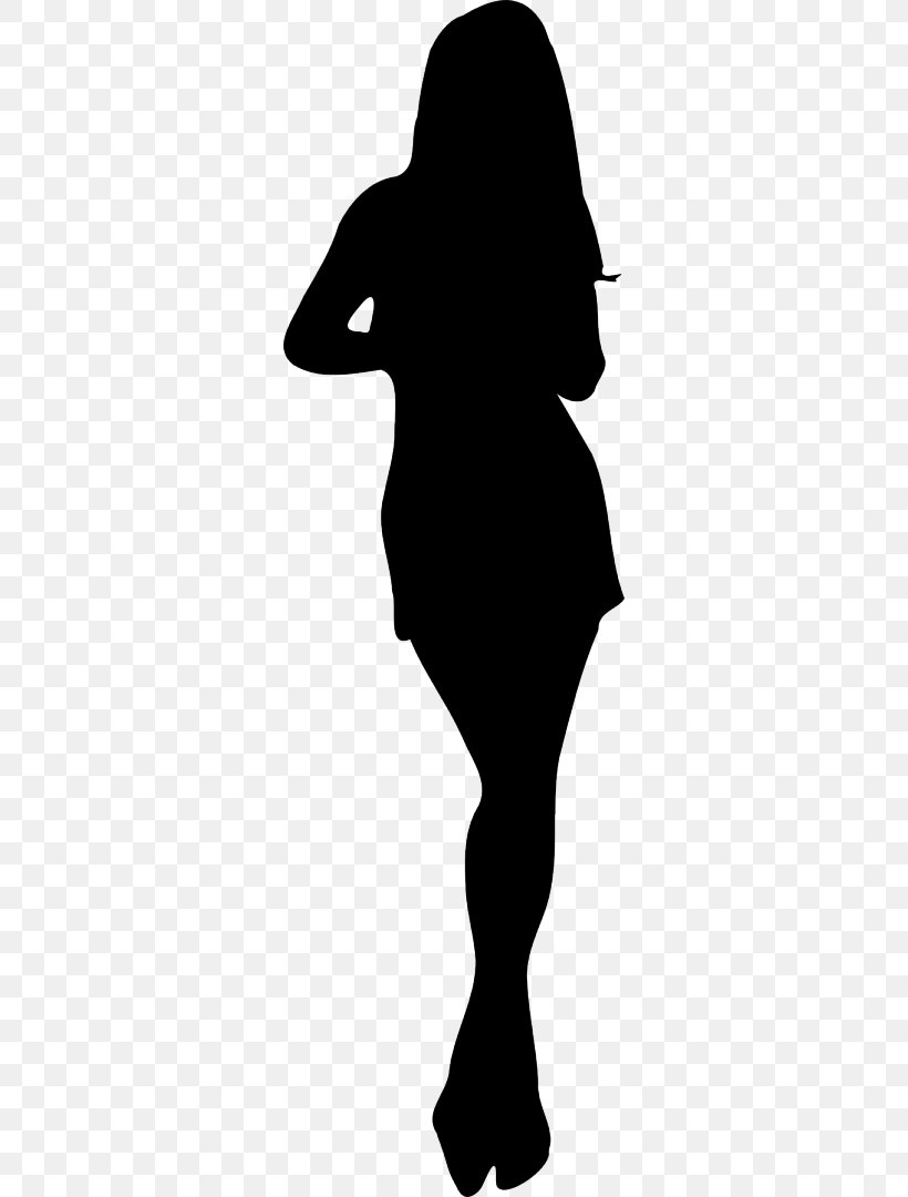 Silhouette Female Woman Clip Art, PNG, 308x1080px, Silhouette, Art, Beak, Bird, Black And White Download Free