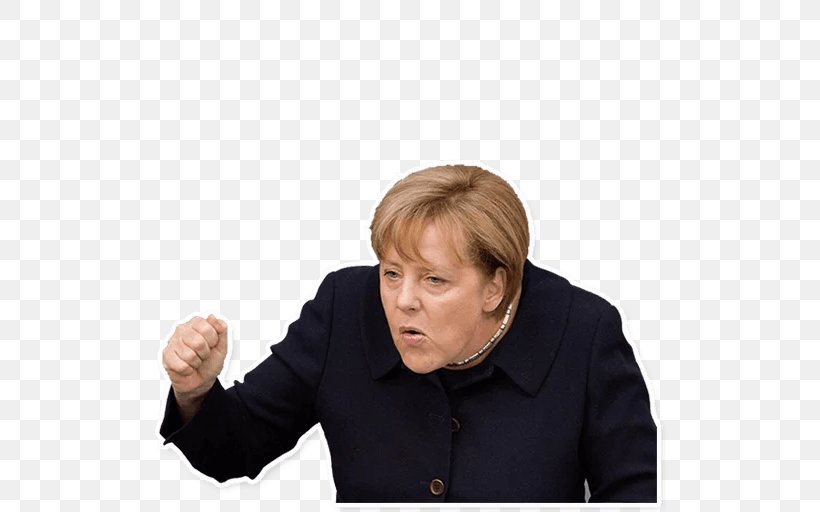 Angela Merkel Germany Russia Sticker Politics, PNG, 512x512px, Angela Merkel, Business, Chin, Germany, Human Behavior Download Free