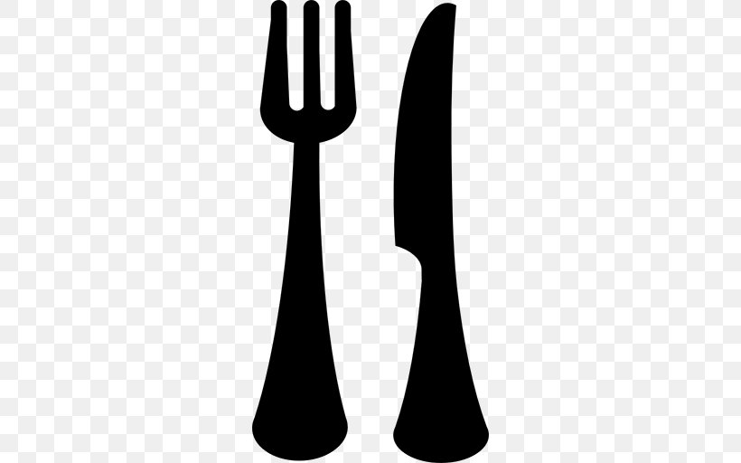 Knife Fork Cutlery Spoon, PNG, 512x512px, Knife, Black And White, Cutlery, Fork, Hand Download Free
