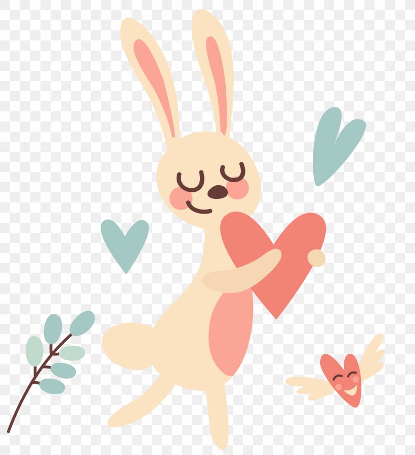 Rabbit, PNG, 1825x2002px, Rabbit, Art, Cartoon, Diagram, Easter Bunny Download Free