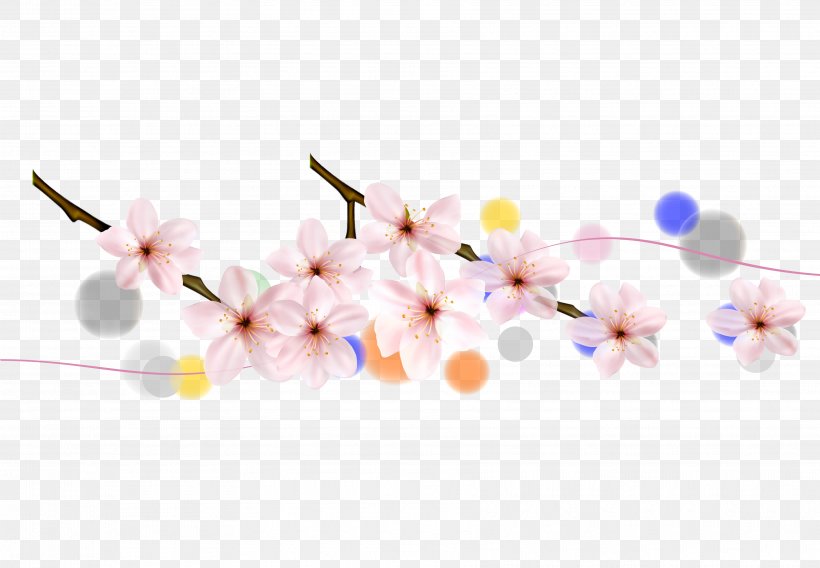Cherry Blossom Petal Flower, PNG, 3555x2465px, Blossom, Branch, Cherry Blossom, Cut Flowers, Floral Design Download Free