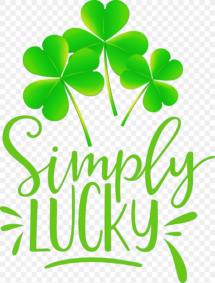 Shamrock Simply Lucky Saint Patricks Day, PNG, 2273x3000px, Shamrock, Biology, Flower, Green, Leaf Download Free