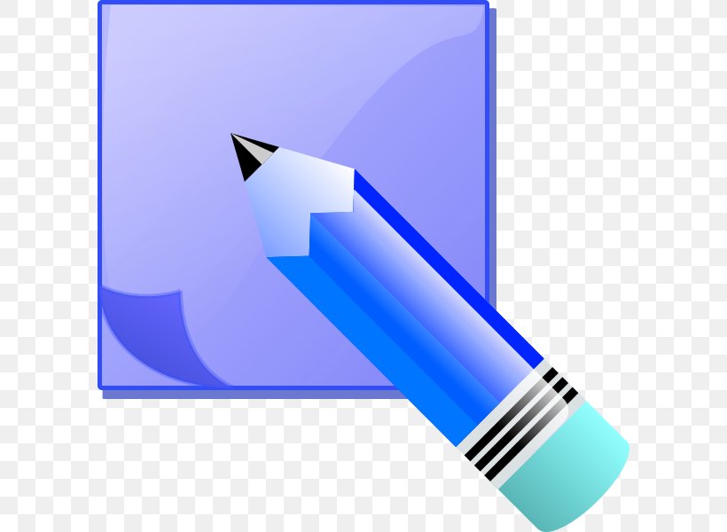 Paper Notebook Pencil Clip Art, PNG, 600x600px, Paper, Blue, Electric Blue, Eraser, Fountain Pen Download Free
