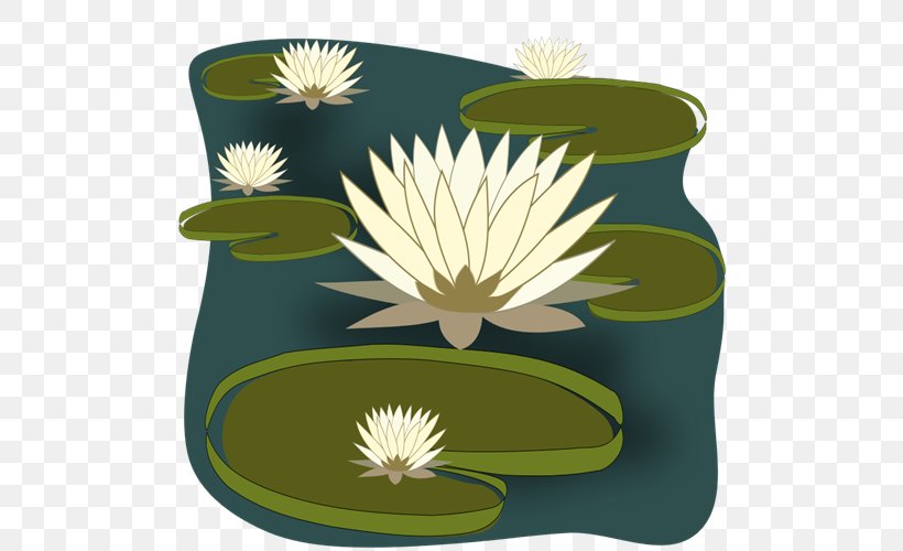 Easter Lily Nymphaea Alba Pond Clip Art, PNG, 500x500px, Easter Lily, Aquatic Plant, Flower, Free Content, Garden Pond Download Free