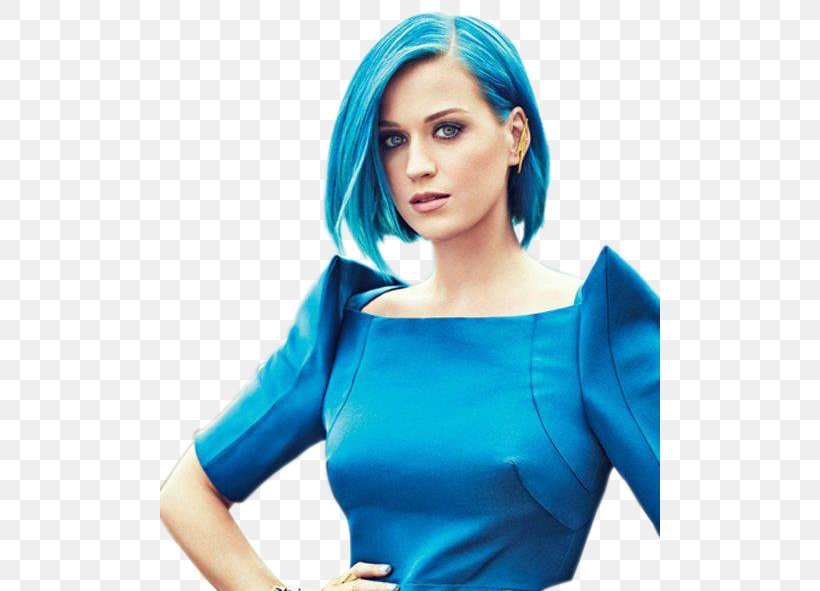 Katy Perry Blue Hair Blond Hairstyle, PNG, 500x591px, Watercolor, Cartoon, Flower, Frame, Heart Download Free