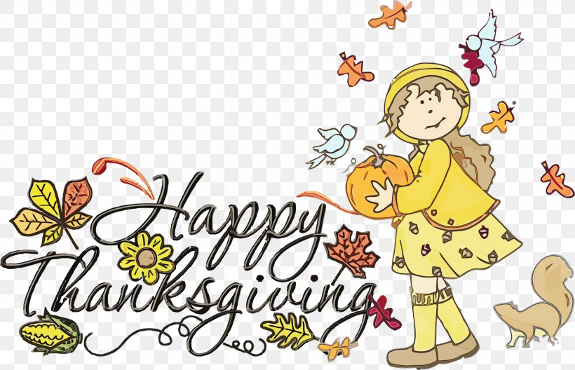 Flower Human Meter Cartoon Happiness, PNG, 3000x1935px, Funny Thanksgiving, Cartoon, Flower, Happiness, Happy Thanksgiving Day Download Free